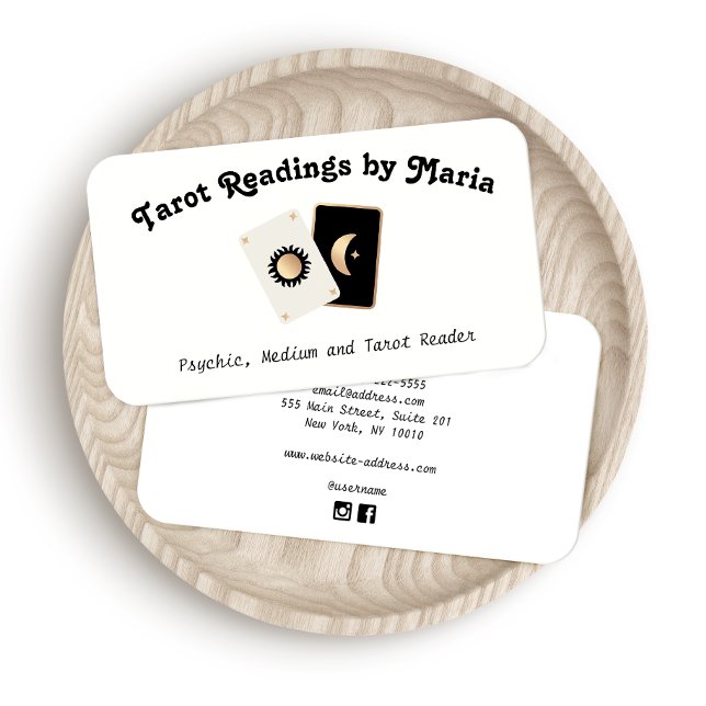 Tarot Card Reader Business Card (Creator Uploaded)