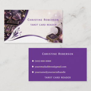 Tarot Card Reader Custom Business Card