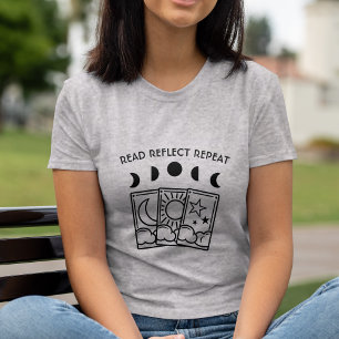 Tarot Card Reader Mystical Moon Phases T-Shirt