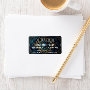Tarot Card Reader Psychic Medium Sun Company Logo Label