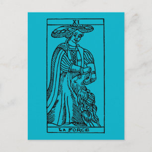Tarot Card: Strength Postcard
