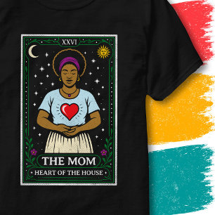 Tarot Card Style Mother Heart of the House Mom T-Shirt