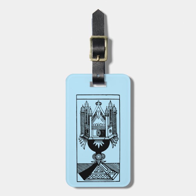 Tarot Card: The Ace Of Cups Luggage Tag (Front Vertical)