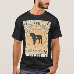 Tarot Card The Dog Fila Brasileiro Celestial Space T-Shirt