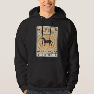 Tarot Card The Dog Hamiltonstovare Celestial Space Hoodie