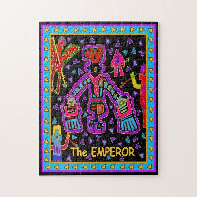 TAROT CARD - THE EMPEROR JIGSAW PUZZLE (Vertical)