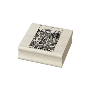 Tarot Card: The Empress: Personalized Text Rubber Stamp