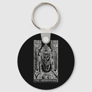 Tarot Card The Hierophant - The Pope Occult Gift  Keychain