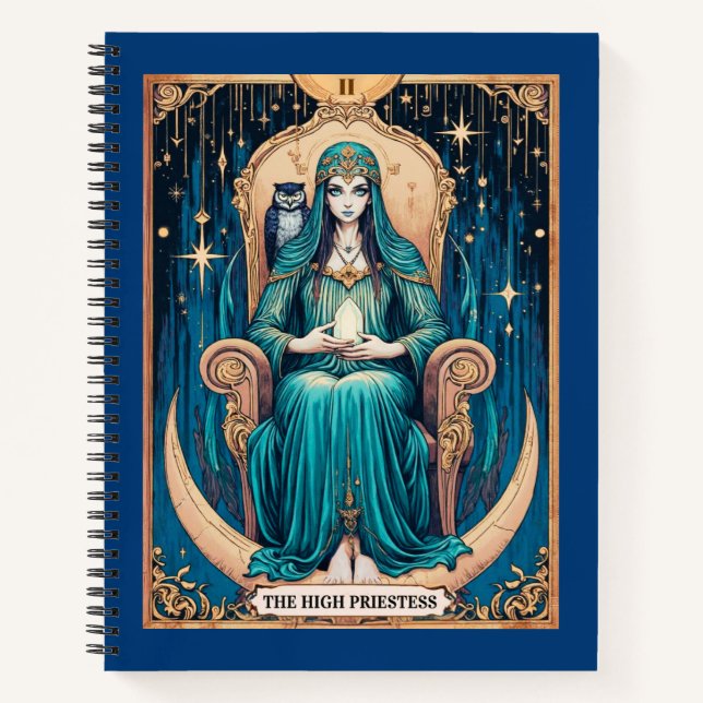 Tarot Card, the High Priestess 2 Journal (Front)