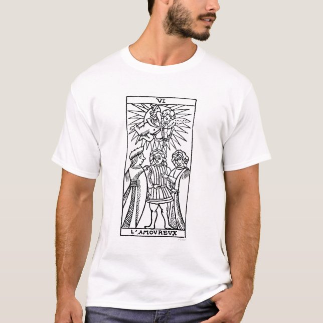 Tarot Card: The Lovers T-Shirt (Front)