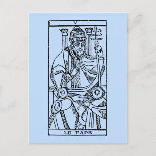 Tarot Card: The Pope Postcard
