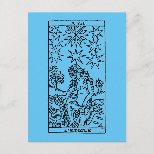 Tarot Card: The Stars Postcard (Front)