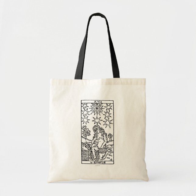 Tarot Card: The Stars Tote Bag (Front)