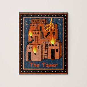 TAROT CARD - THE TOWER JIGSAW PUZZLE