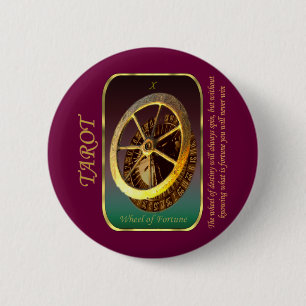Tarot Card - Wheel of Fortune 2 Inch Round Button