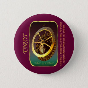 Tarot Card - Wheel of Fortune 2 Inch Round Button