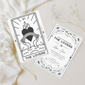 Tarot Cards | Bridal Shower | Wedding | Modern B+W