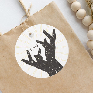 Tarot Cards Bridal Shower Wedding Neutrals Favour Tags