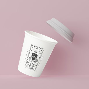 Tarot Cards   Bridal Shower   Wedding   Tarot B+W Paper Cups