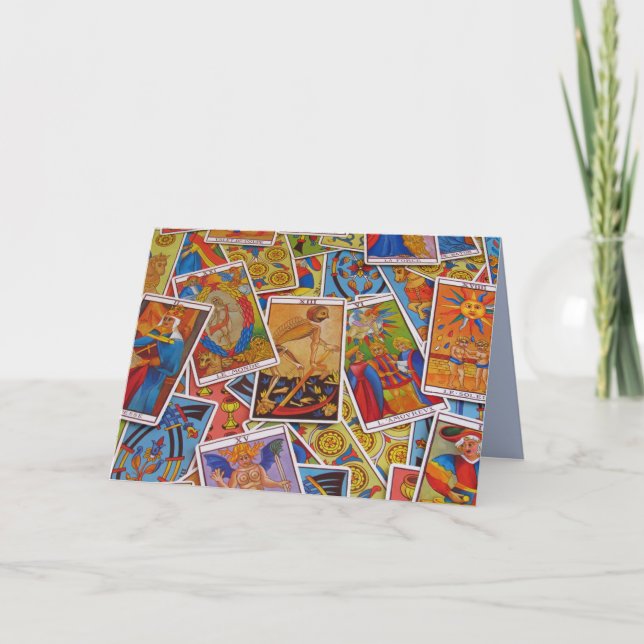 tarot cards greeting card (Front)