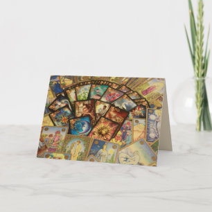 tarot cards greeting card