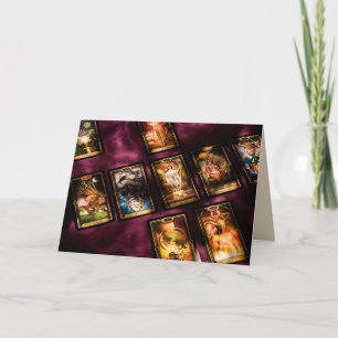 tarot cards greeting card
