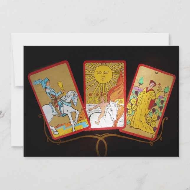 Tarot Cards Invitation Card (Front)