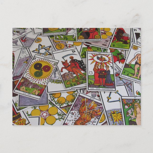 tarot cards postcard (Front)