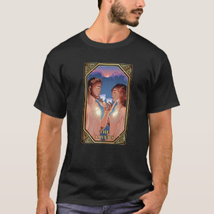 Tarot Cards - The Lovers - Stars - Occult - Fortun T-Shirt