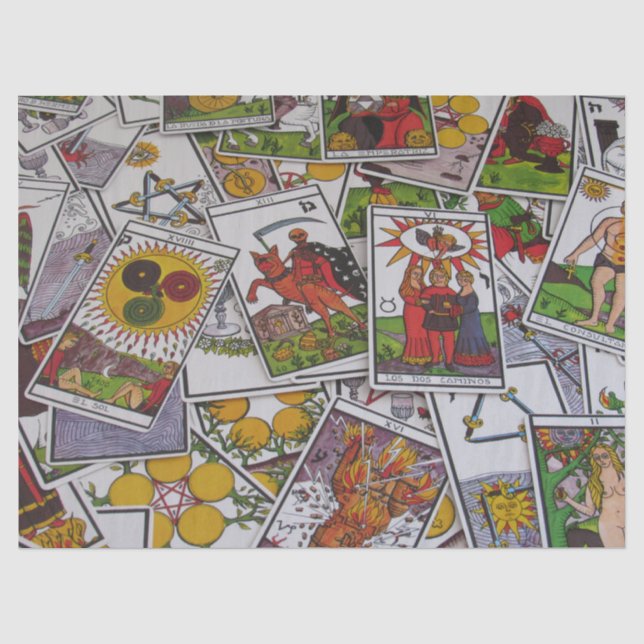 tarot cards tissue paper (Front)