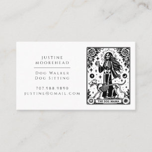 Tarot Chien Walker Animaux Carte de visite