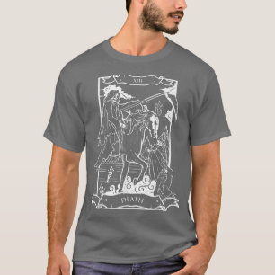 Tarot Death Card Skeleton Skull Horror Bones Goth  T-Shirt