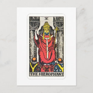 Tarot Der Hierophant The Hierophant Postcard