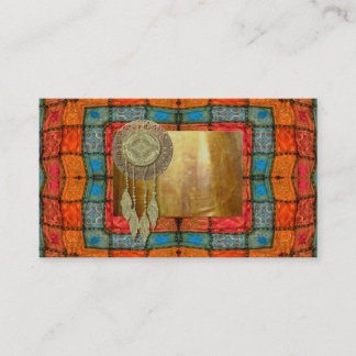 Tarot Feather Gypsy Psychic Astrology Business Card
