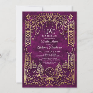 Tarot Halloween Bridal Shower Invitation