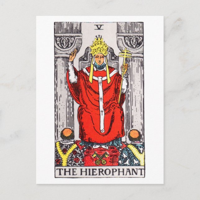 tarot-hierophant postcard (Front)