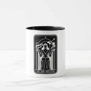 Tarot High Priestess Female Weed Smoking Occult Mug