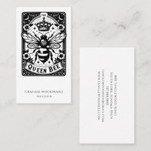 Tarot Honey Bee Apiary Beekeeper Honey Products Business Card
