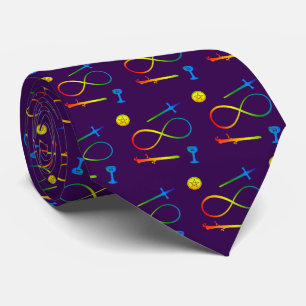 Tarot Lemniscate: The Magician & Elements Rainbow Tie