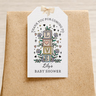 Tarot Love Baby Shower Thank You Favour Gift Tags