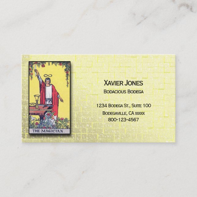Tarot Magician personalized business card (Front)