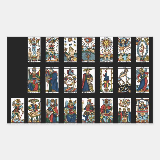 Tarot Major Arcana Classic  Sticker (Front)