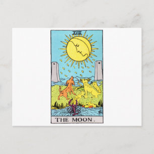 tarot-moon postcard