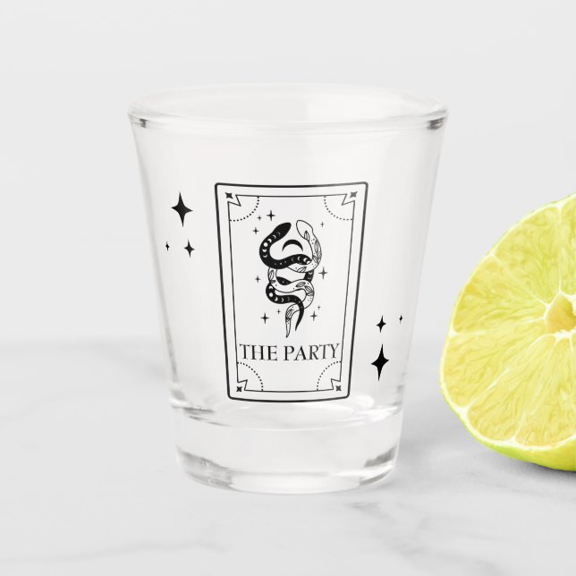 Tarot Mystic Fortune Shot Glass (Front)