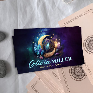 Tarot / Oracle cards with moon and Crystals