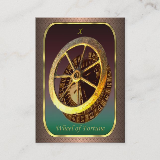 Tarot Profile Cards - The Wheel of Fortune (Front)