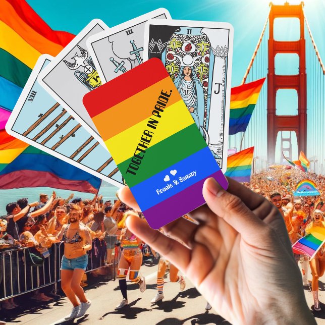 Tarot Rainbow Flag Together in Pride Month LGBT Playing Cards (Creator Uploaded)