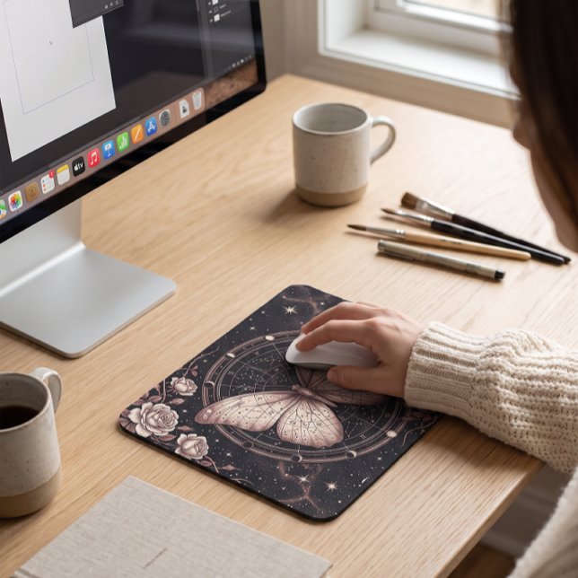 Tarot Reader Celestial Zodiac Butterfly Mouse Pad (Creator Uploaded)