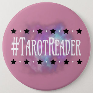 #Tarot Reader Pink 6 in. Button