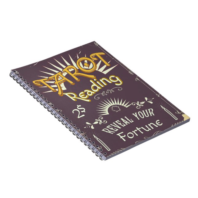 Tarot Reader vintage print Notebook (Right Side)